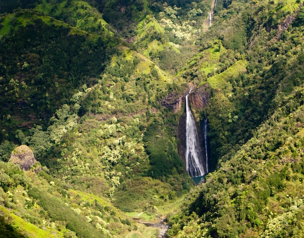 Chutes de Manawaiopuna à Kauai