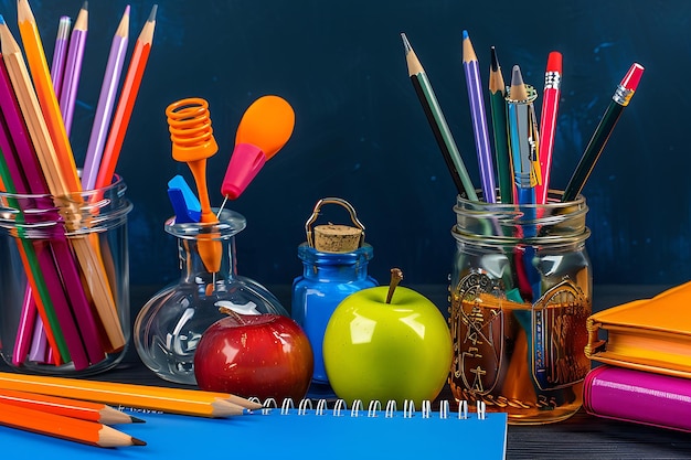 Photo ciblage des clients enseignants lors de la journée des enseignants avec un instrument éducatif