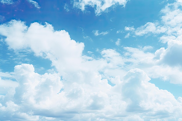 Un ciel blanc rempli de nuages blancs