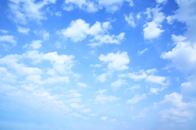 Ciel bleu et beaucoup de petits nuages, peuvent être utilisés comme arrière-plan