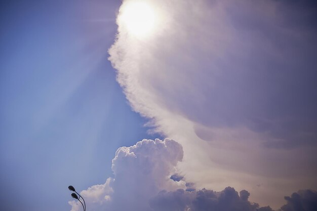 Ciel bleu clair avec des nuages