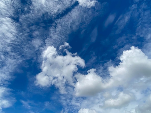 Ciel bleu avec fond cloudscape