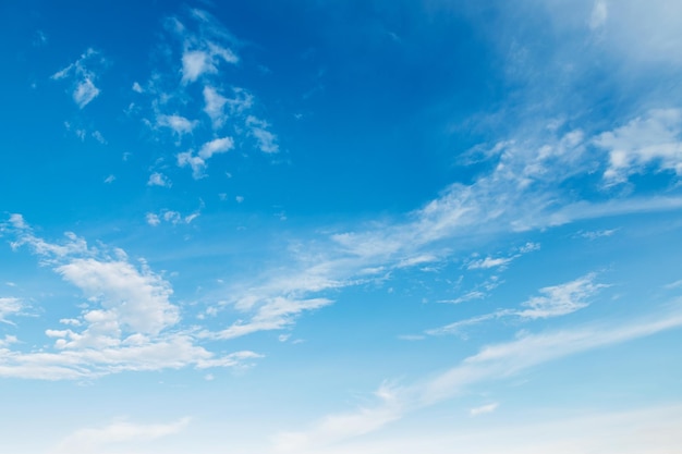 Ciel bleu avec fond de nuage blanc