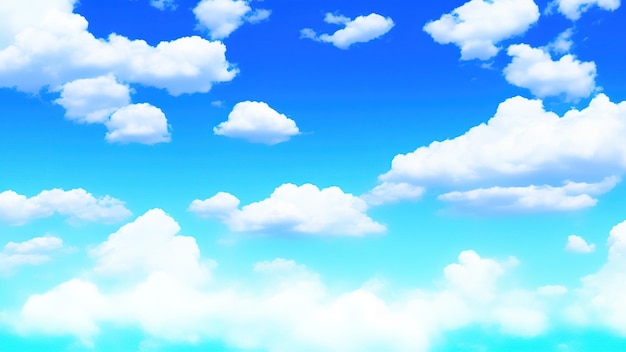 Photo ciel bleu avec fond de nuage blanc