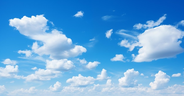 ciel bleu avec fond de nuages blancs ciel bleue avec nuages en gros plan