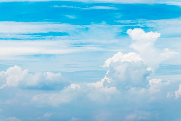 Ciel bleu avec fond de nuages