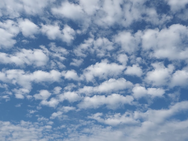 Ciel bleu avec fond de nuages