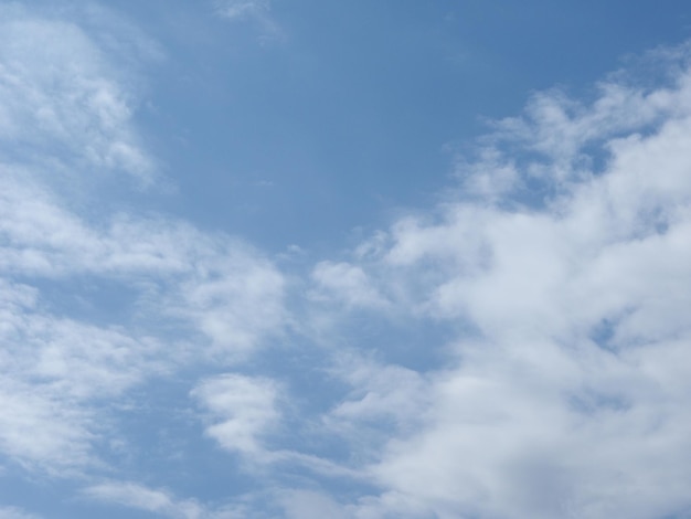 Ciel bleu avec fond de nuages