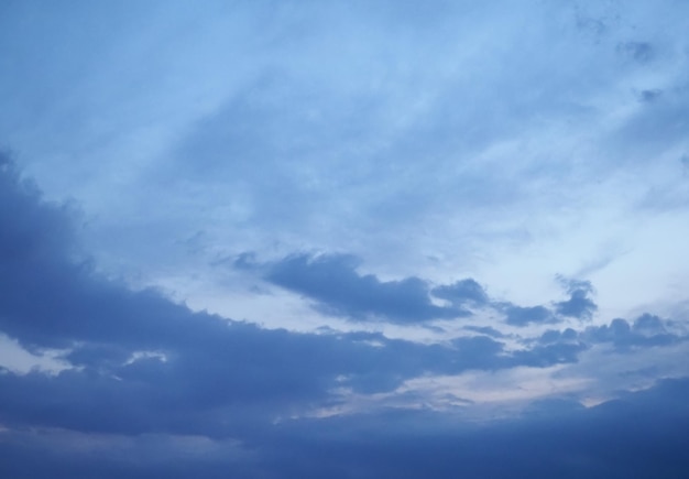 Ciel bleu avec fond de nuages