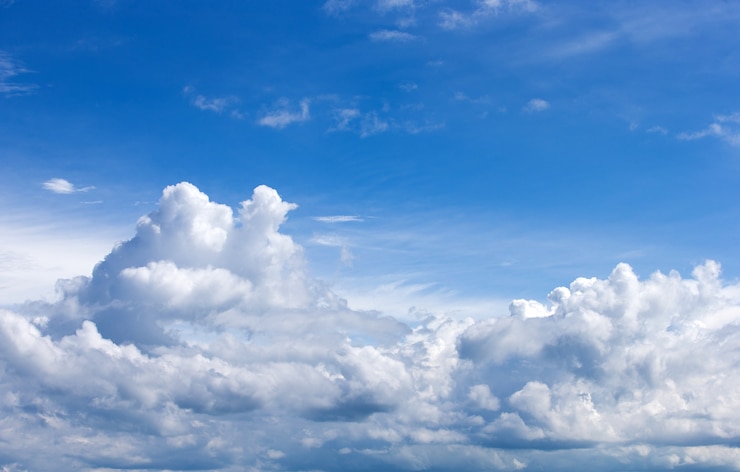 Photo ciel bleu avec nuage