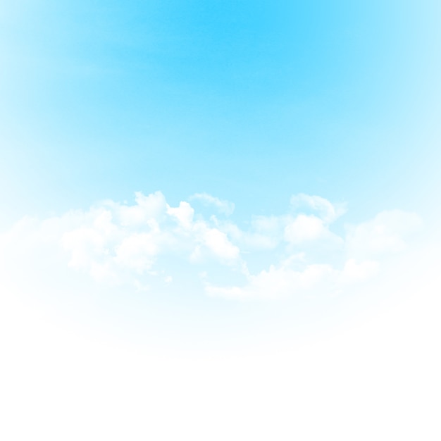 Ciel bleu et nuages abstract background illustration with copy space