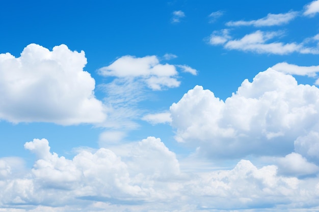 Ciel bleu nuages blancs fond du ciel