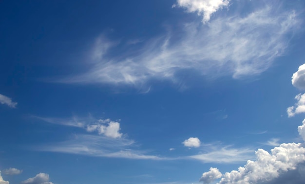 Ciel bleu nuages ​​blancs