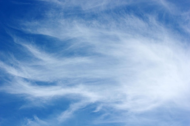 Ciel bleu et nuages blancs