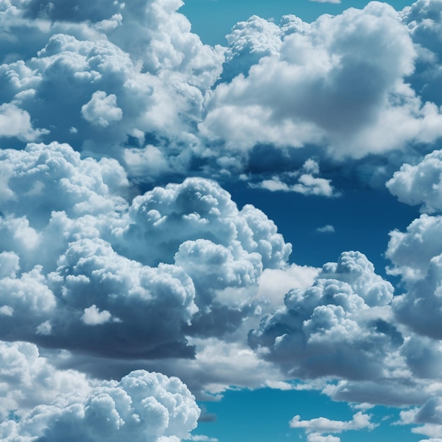 Un ciel bleu avec des nuages et un ciel bleu avec des nuages.