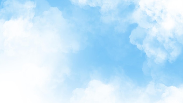 Ciel bleu avec des nuages fond de texture minimaliste simple