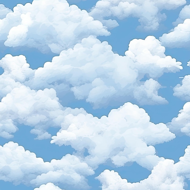 Photo un ciel bleu avec des nuages et les mots ciel bleu