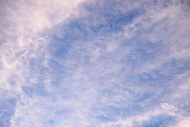 Ciel bleu avec nuages nature abstrait