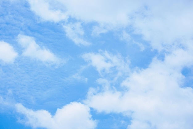 Ciel bleu avec nuages nature abstrait