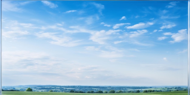 Un ciel bleu avec des nuages