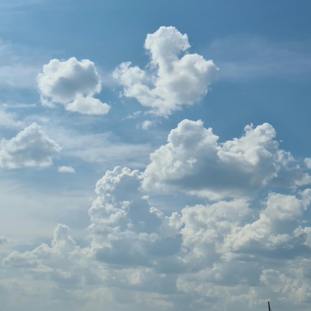 Un ciel bleu avec des nuages