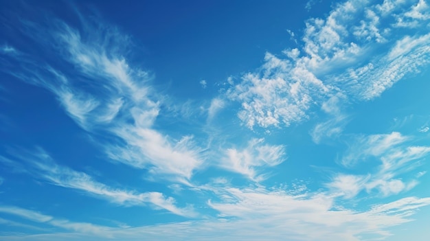 Ciel bleu avec des nuages