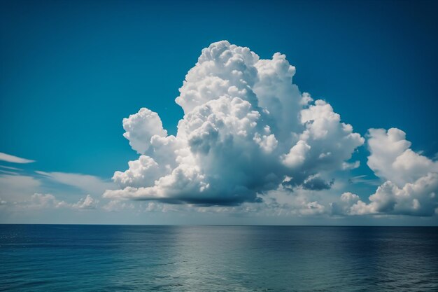 Un ciel bleu avec des nuages