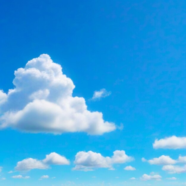 Photo le ciel bleu avec des nuages