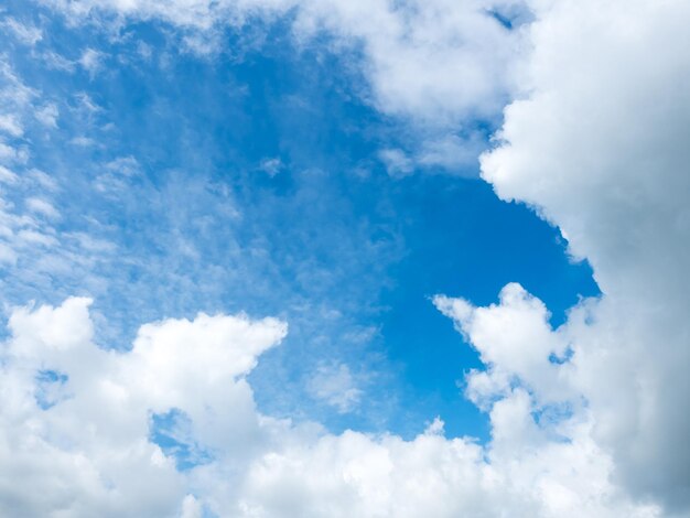 Ciel bleu avec nuageux pluvieux pour le fond