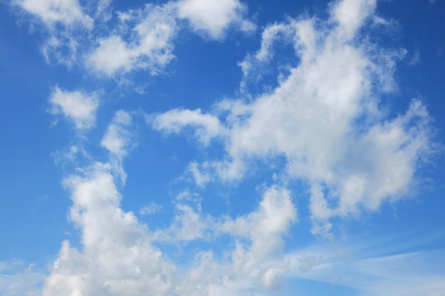 Ciel bleu avec quelques nuages