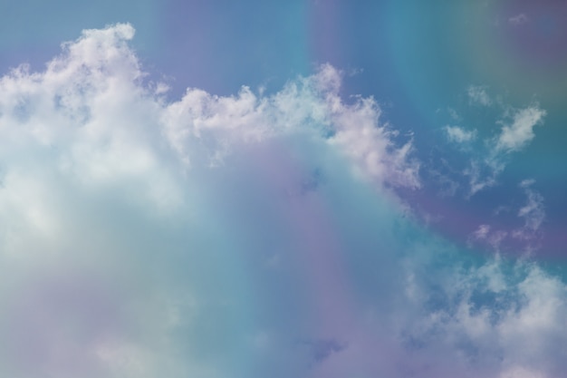 Photo ciel coloré avec de beaux nuages