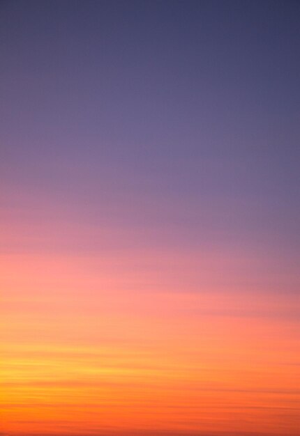 Ciel coloré avec des nuages