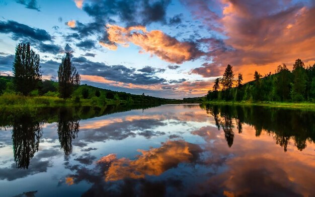 ciel coucher de soleil