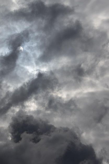 Ciel couvert avec des nuages