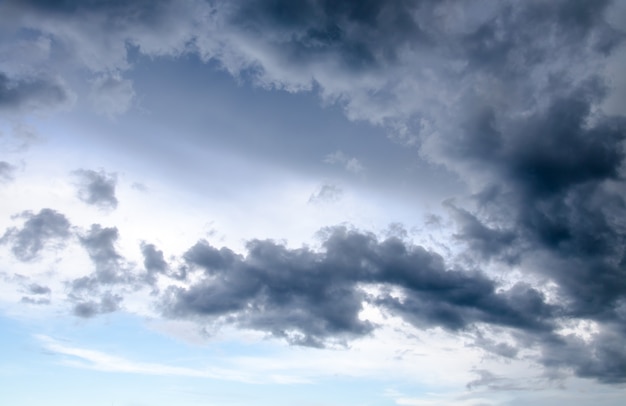 Ciel couvert avec pluie nuages couvert le ciel