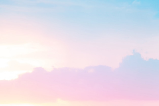 Ciel doux de couleur pastel
