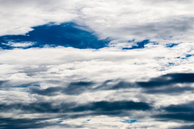 ciel dramatique coloré avec des nuages ​​au coucher du soleil