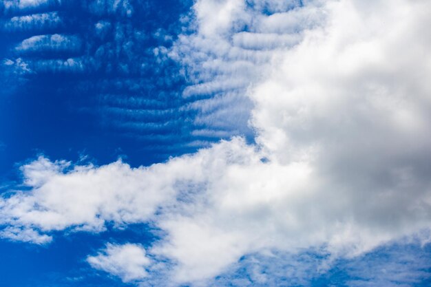 ciel dramatique coloré avec des nuages ​​au coucher du soleil