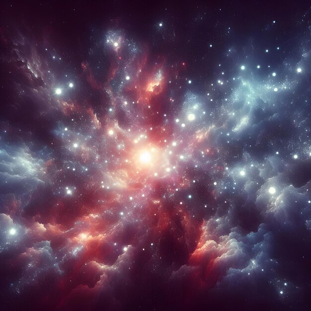 Le ciel étoilé en arrière-plan La beauté céleste de l'espace Les étoiles Microstock Image