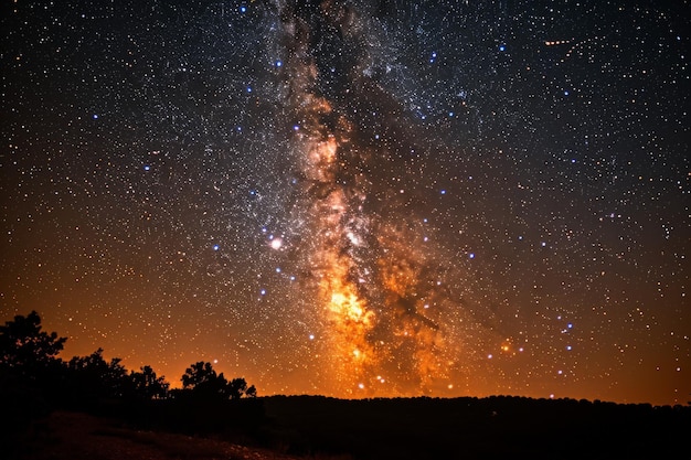 Le ciel étoilé de la Voie Lactée