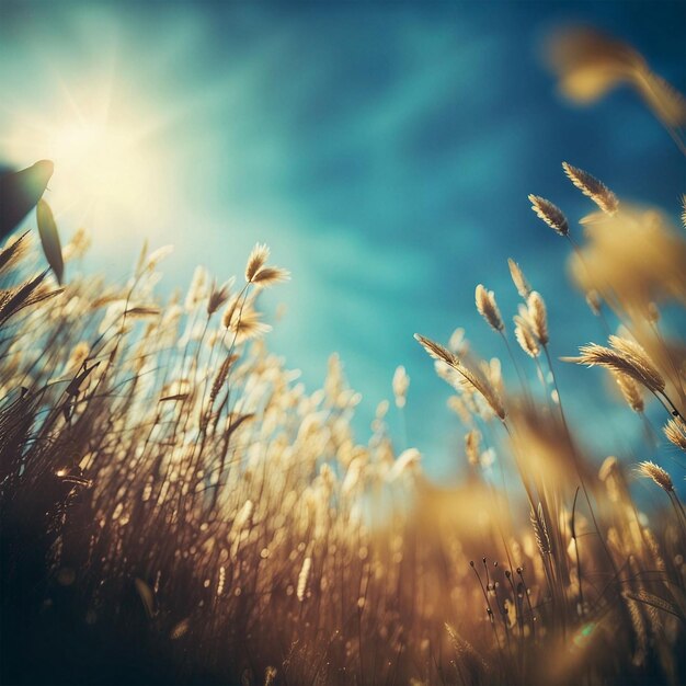 Le ciel a la lumière du soleil Le ciel est bleu