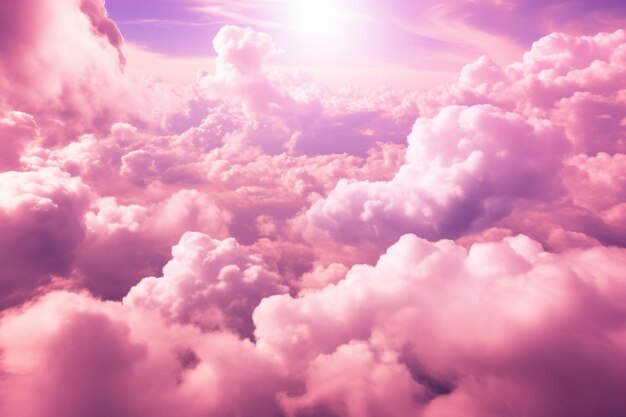 Photo ciel magenta avec fond de nuages blancs ar 32 v 52 id de travail 251a330a851143e2b8034d7a58411b66