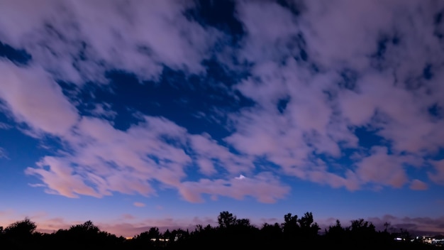 ciel nocturne coucher de soleil paysage nature arrière-plan