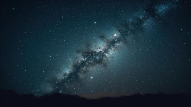 Un ciel nocturne avec des étoiles et la voie lactée