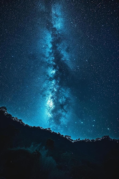 un ciel nocturne rempli de beaucoup d'étoiles