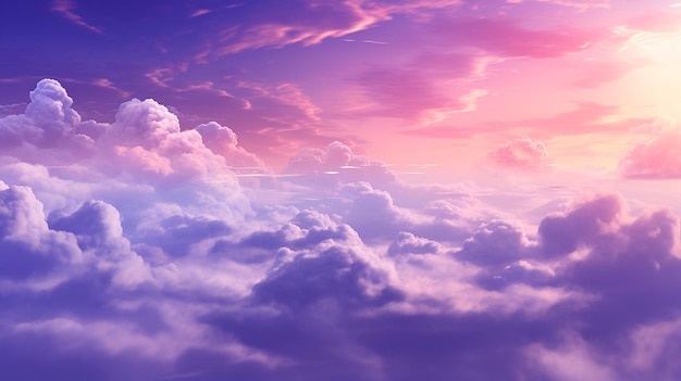 ciel et nuages. illustration 3D