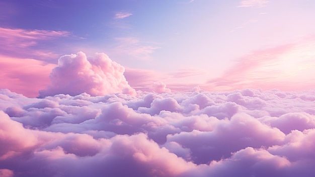 ciel et nuages. illustration 3D