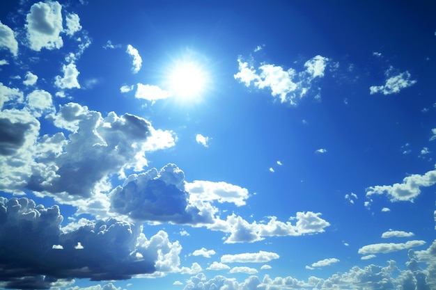 Ciel et nuages par une journée ensoleillée