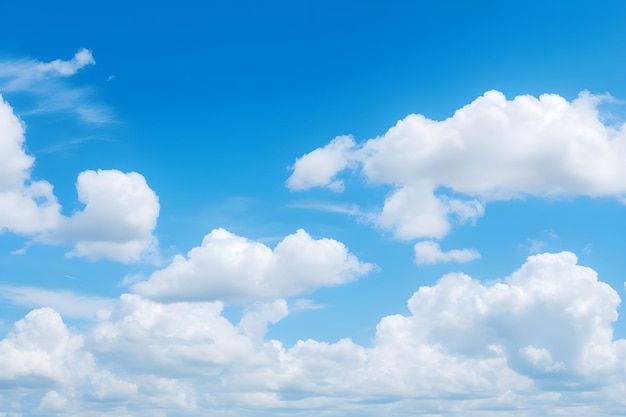 Un ciel nuageux avec beaucoup de nuages en arrière-plan