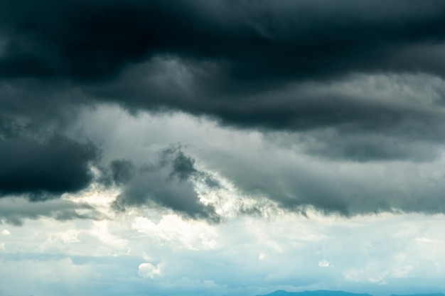 ciel d&#39;orage ciel nuages ​​de pluie